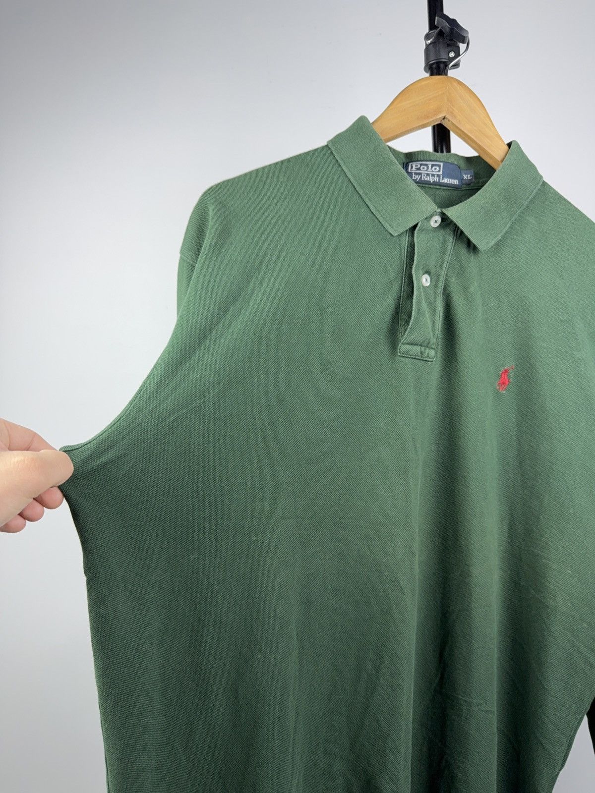 Polo Ralph Lauren 90s Retro Vintage Polo Ralph Lauren Long Sleeve Shirt Green Size US XL / EU 56 / 4 - 6 Thumbnail