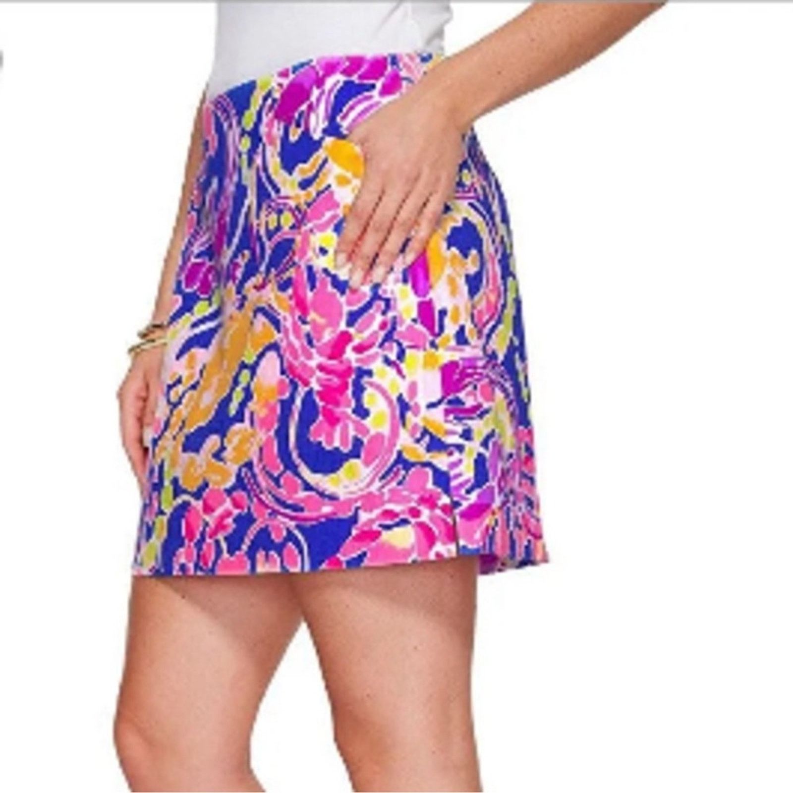 Lilly Pulitzer Lilly Pulitzer Marigold Catch And Release Skort Size 26" / US 2 / IT 38 - 3 Thumbnail
