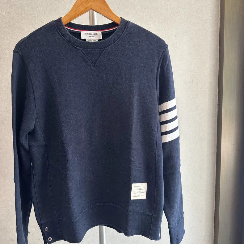 Thom Browne Thom Browne Blue navy hoodie Size US L / EU 52-54 / 3 - 1 Thumbnail