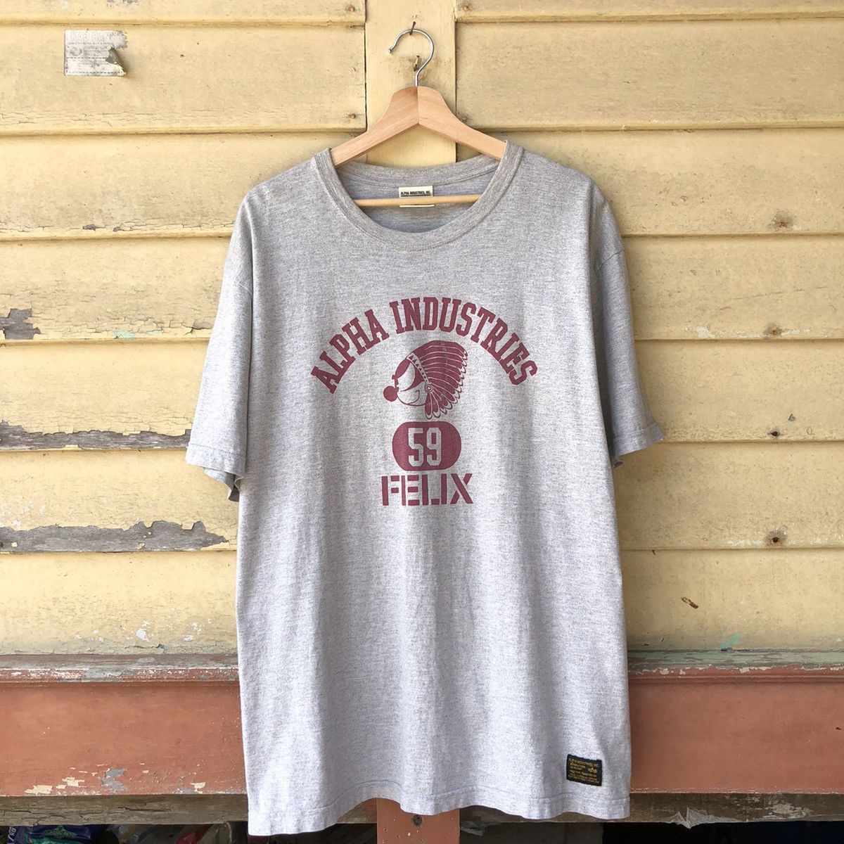 Alpha Industries Vintage y2k Alpha Industries x Felix Tshirt (2L) Size US L / EU 52-54 / 3 - 1 Thumbnail