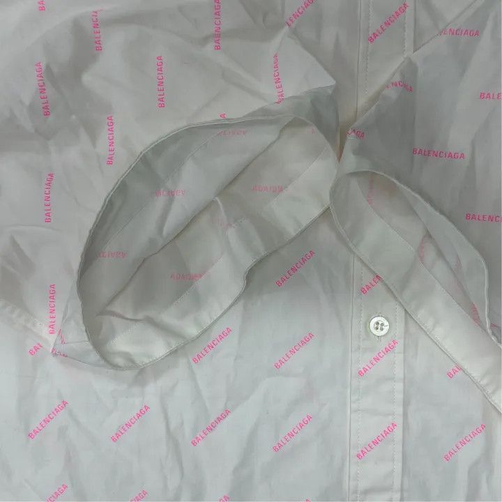 Balenciaga Balenciaga Balenciaga Logo Short Sleeve Shirt for Men -250 Size US M / EU 48-50 / 2 - 9 Thumbnail