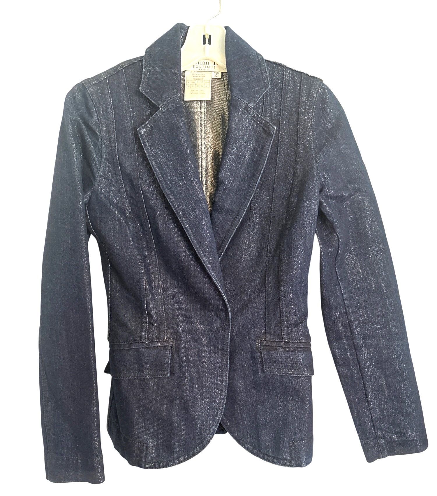 Christian Dior Monsieur Christian Dior Boutique Womens Denim Blazer Jacket Size 32 s Size S / US 4 / IT 40 - 1 Thumbnail