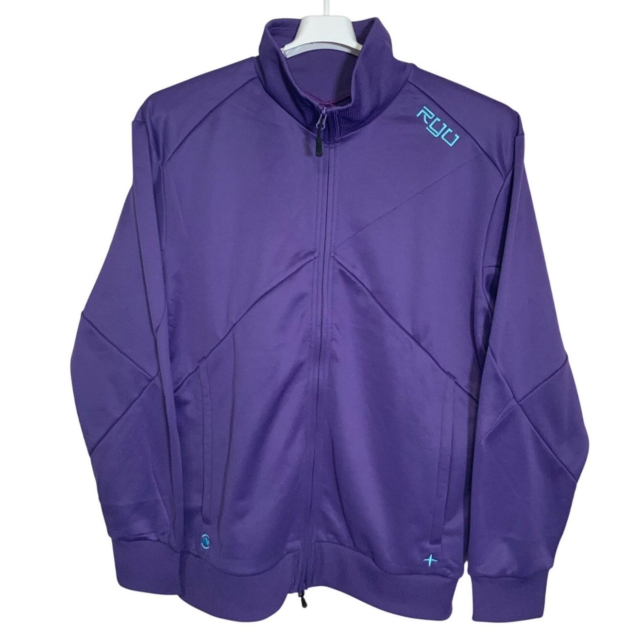 Unknown London RYU Purple Zip Track Jacket Athletic Performance Men’s XL Size US XL / EU 56 / 4 - 1 Thumbnail