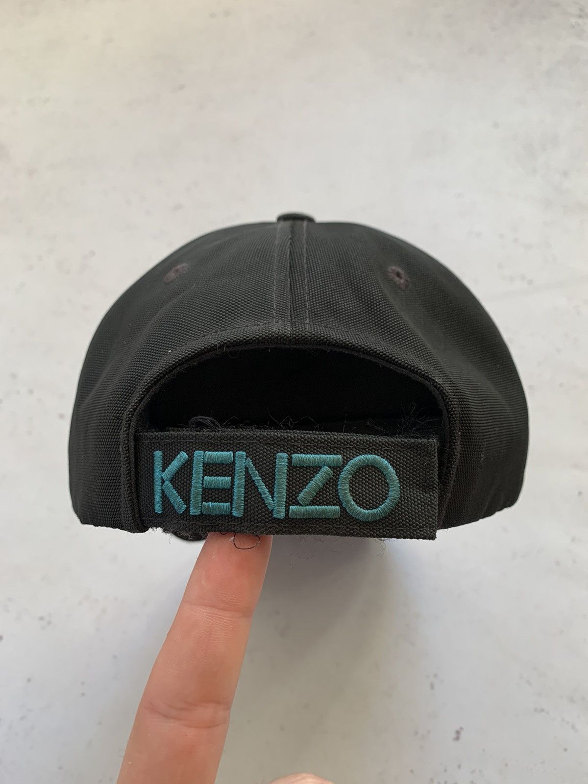 Designer Kenzo Tiger Embroidery Logo Black Cap Size ONE SIZE - 7 Thumbnail
