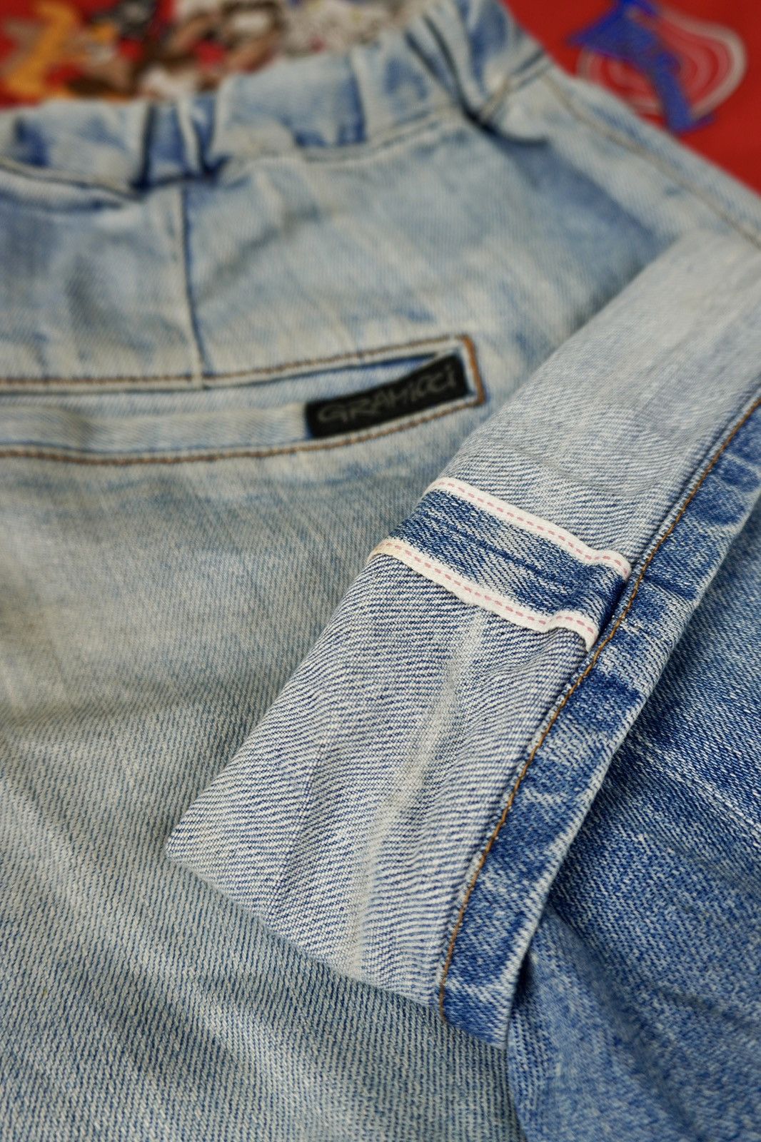 Gramicci × Vintage Vintage Gramicci Usa Redline Selvedge Distressed Skates Size US 32 / EU 48 - 1 Thumbnail