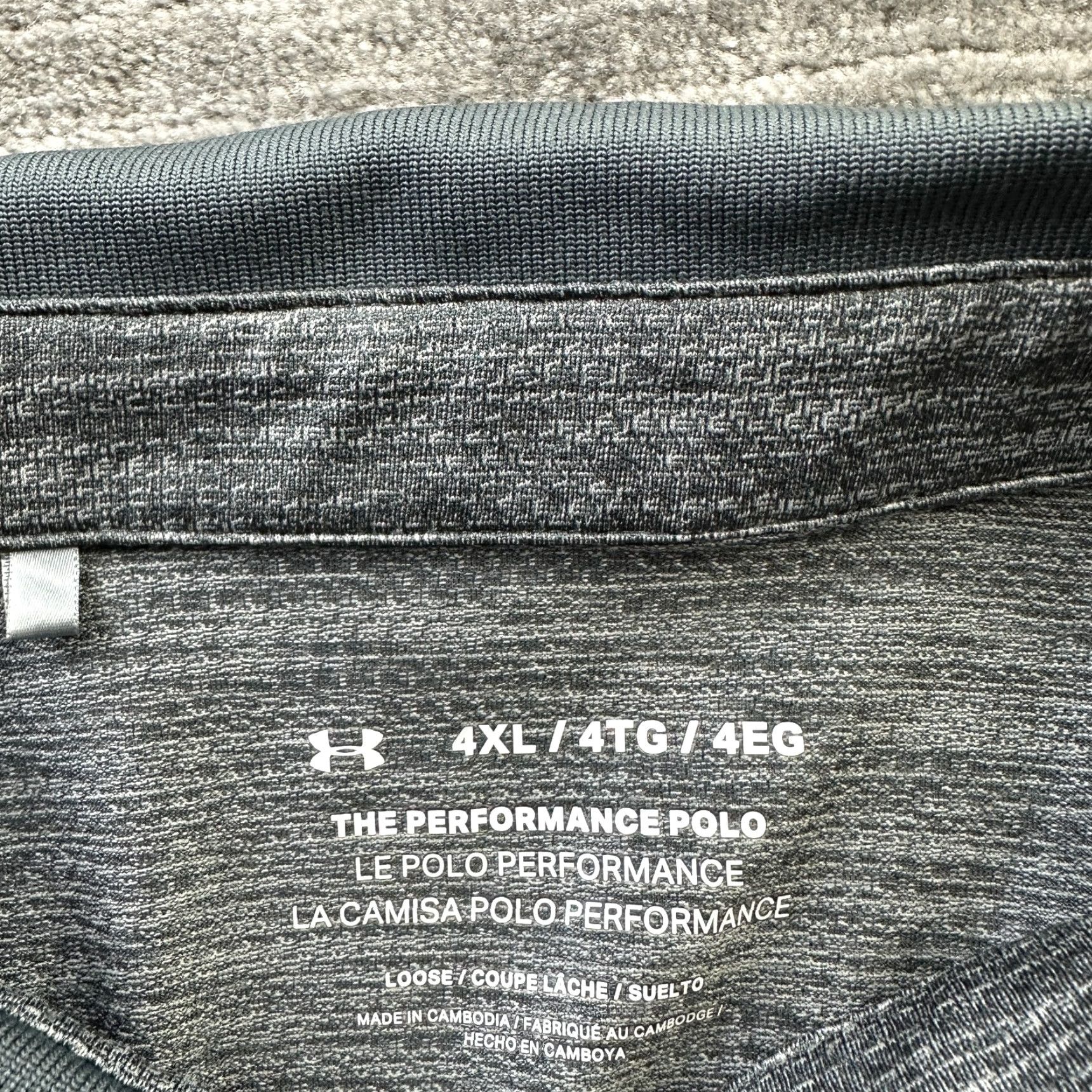 Under Armour Under Armour Polo Shirt Mens 4XL Gray HeatGear Golf Performance Heather Shirt Mens 4XL Gray Size US XXL / EU 58 / 5 - 7 Thumbnail