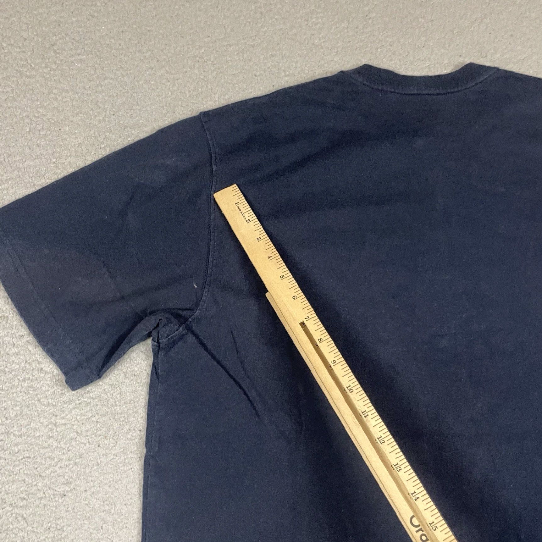 Carhartt Carhartt T Shirt Adult L Blue Short Sleeve Button Up Pocket Logo Distressed 90s Classic Dad Hipster Basic All Seasons One Pocket Tee Men Mens Size US L / EU 52-54 / 3 - 7 Thumbnail