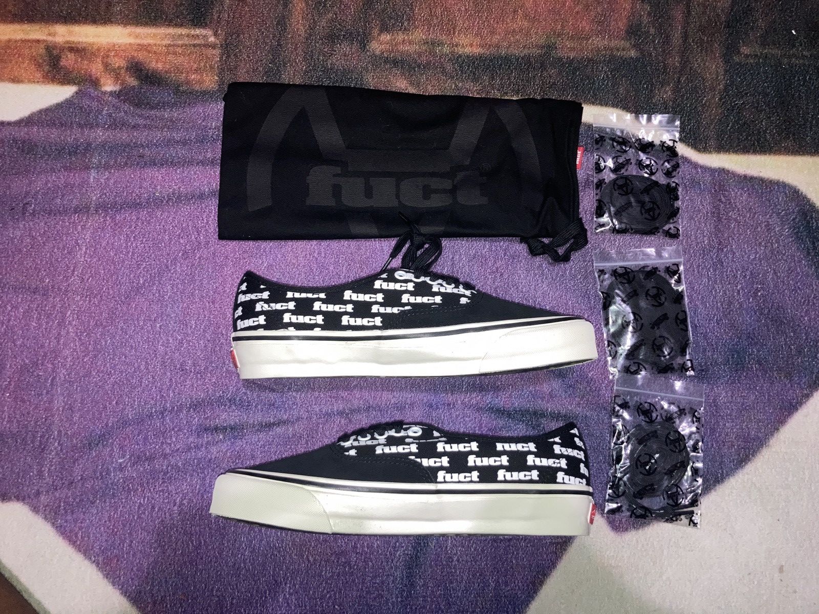 FUCT × Vans Fuct Vans Reissue 44 Black/Black/Mar Size US 9.5 / EU 42-43 - 2 Thumbnail