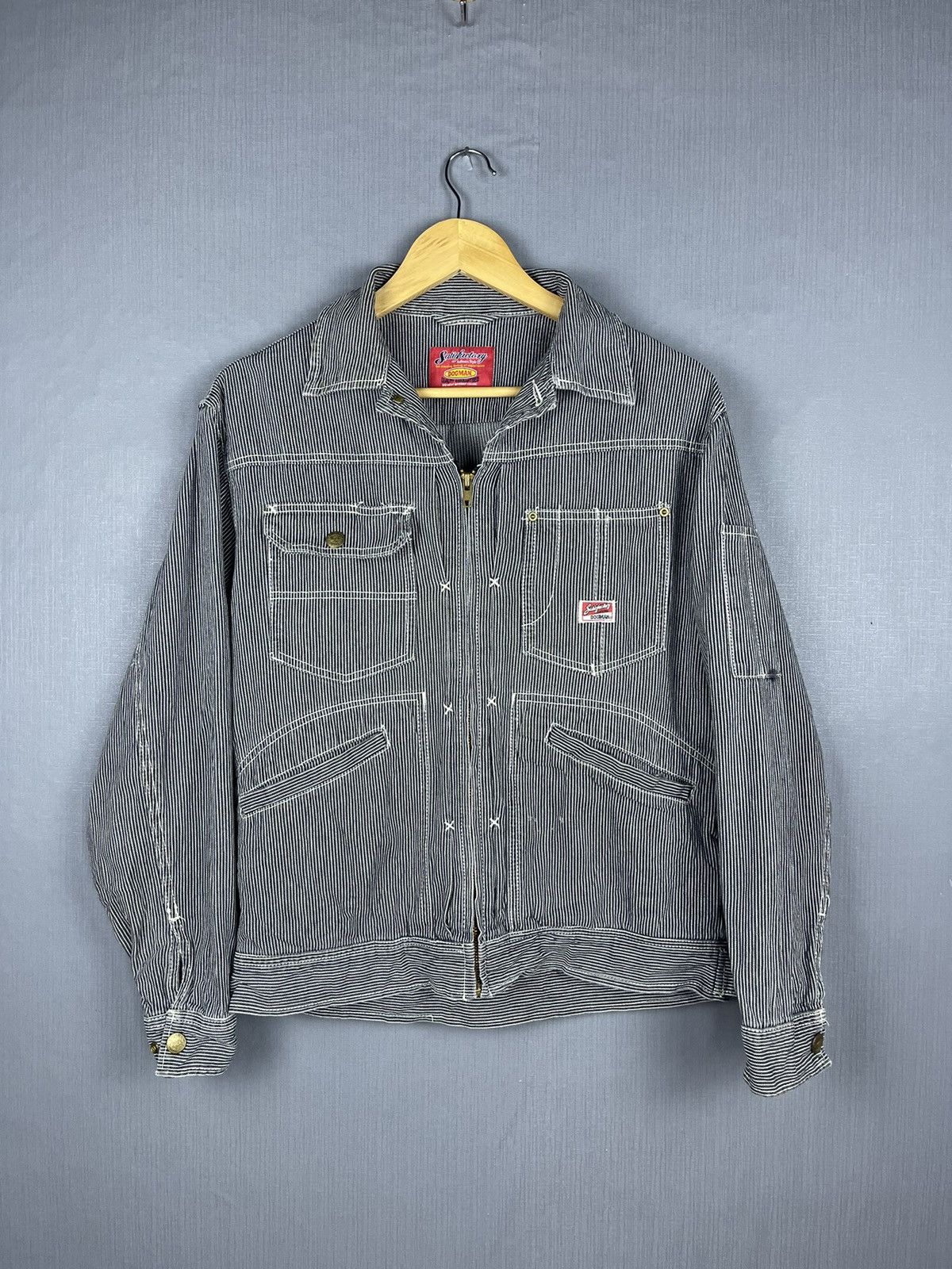 Hysteric Glamour Hysteric GLAMOUR Dogman Hickory Multipocket Workwear Jacket Size US M / EU 48-50 / 2 - 2 Thumbnail