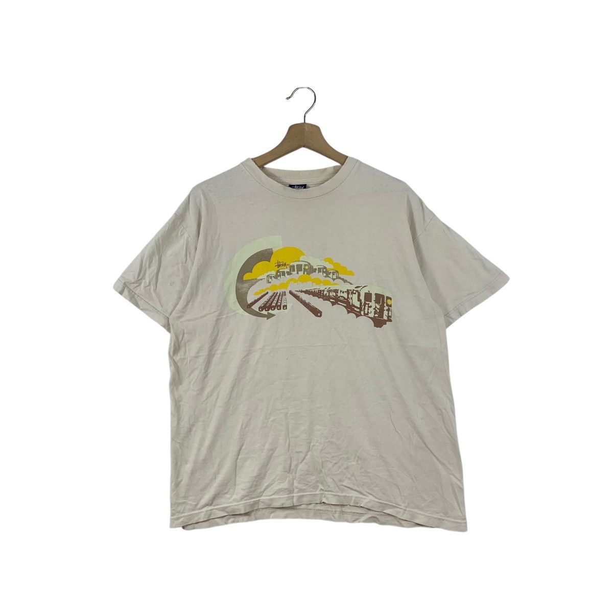 Stussy Vintage STUSSY TRAIN YARD Skateboard New York Scene Tee Size US L / EU 52-54 / 3 - 1 Thumbnail