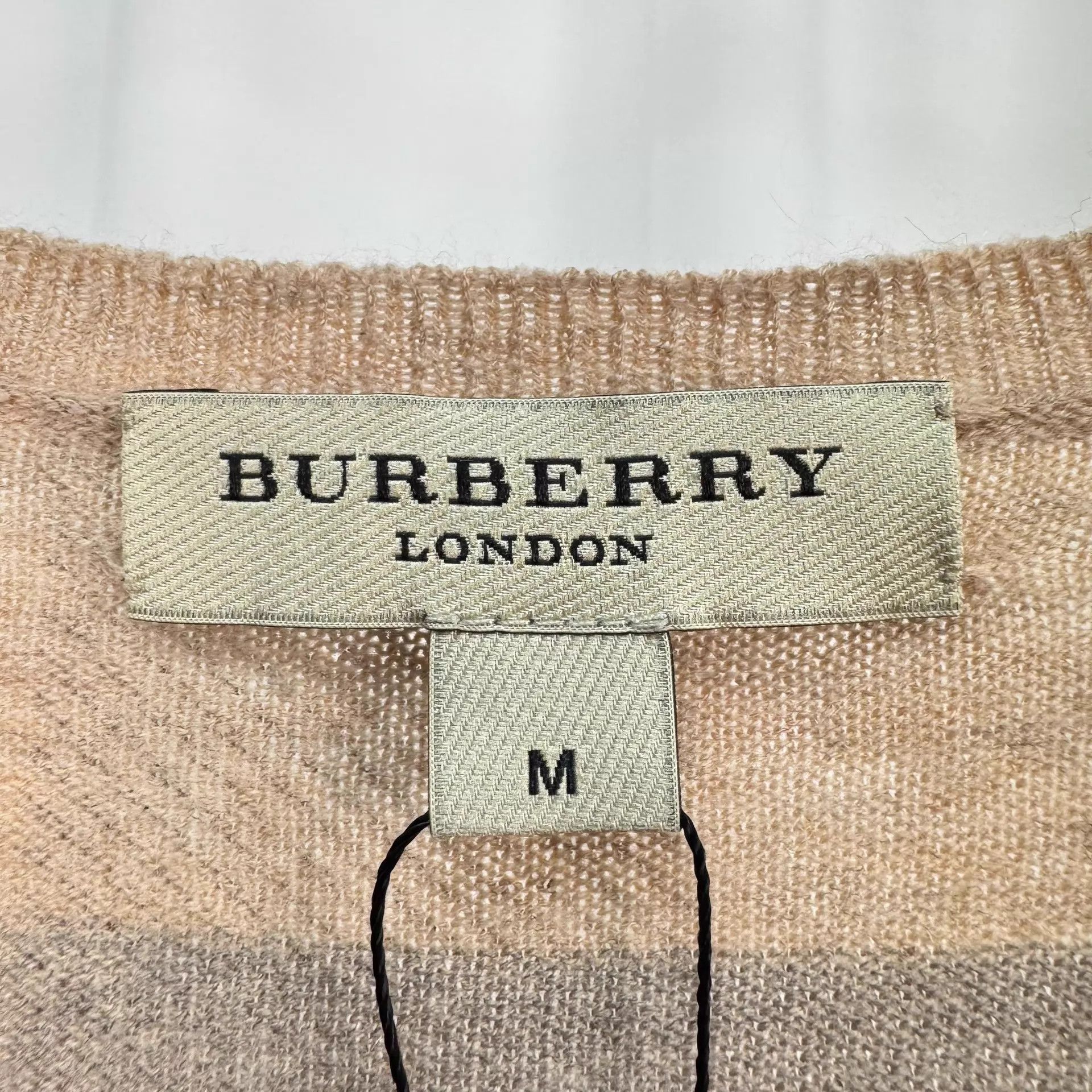Burberry Burberry Check Wool Knit Sweater M Mint Unstitched Cuffs Size M / US 6-8 / IT 42-44 - 6 Thumbnail