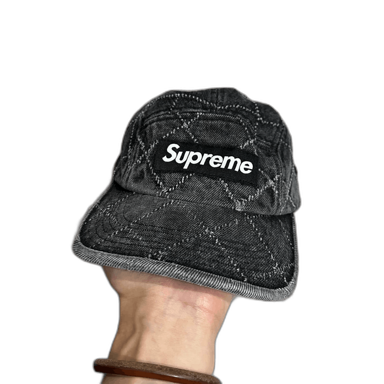 Supreme Supreme Black Denim Baseball Cap Size ONE SIZE - 1 Thumbnail