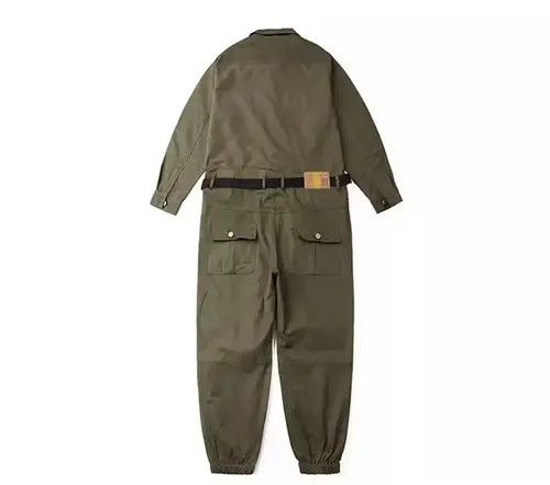 Japanese Brand 21SS Indigo Union Japan Military Green Worker Jumpsuits Size US 33 - 3 Thumbnail