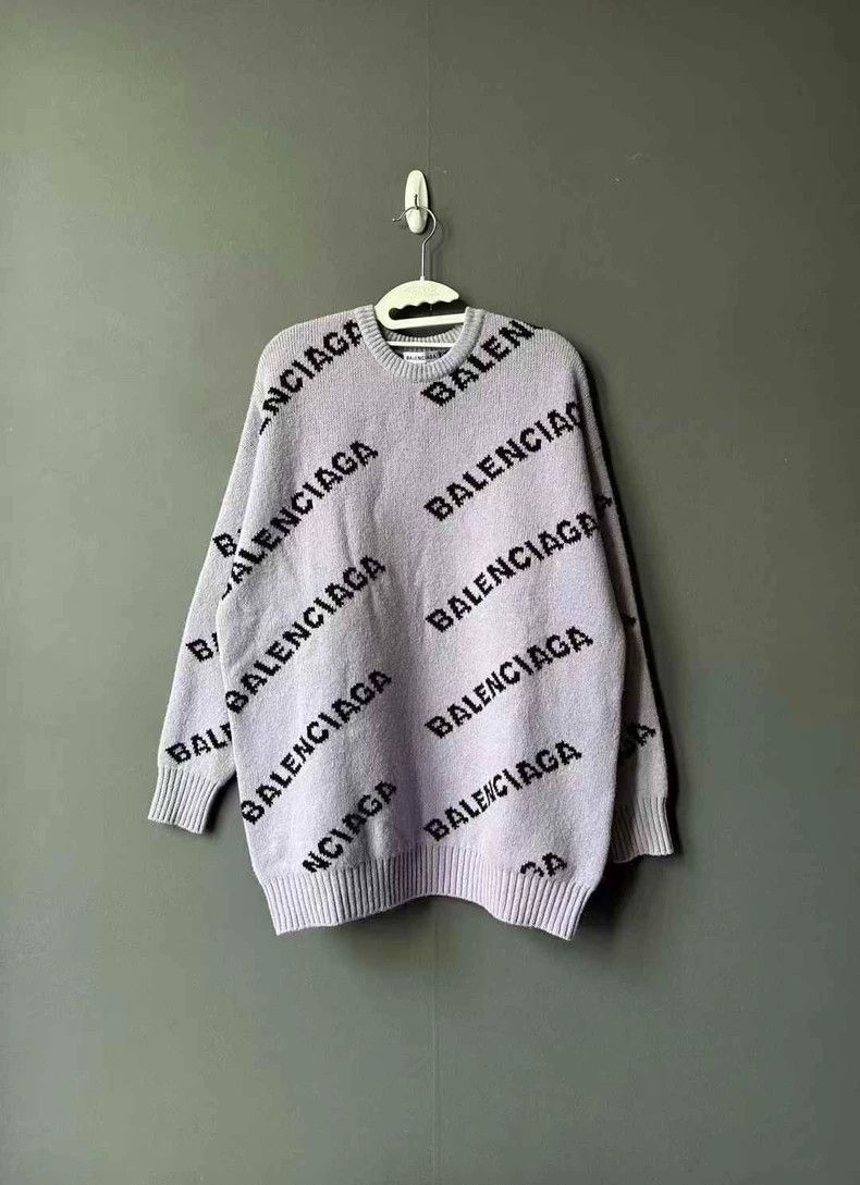 Balenciaga Balenciaga Taro Purple Bullet Screen Sweater 2501-Nextarrow Size US XS / EU 42 / 0 - 1 Thumbnail