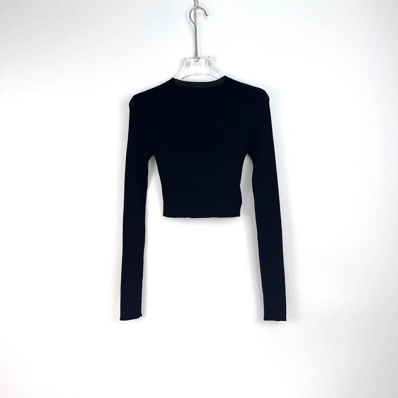 Prada Prada Size 38 Black classic logo mulberry silk elastic kni Size US XS / EU 42 / 0 - 4 Thumbnail