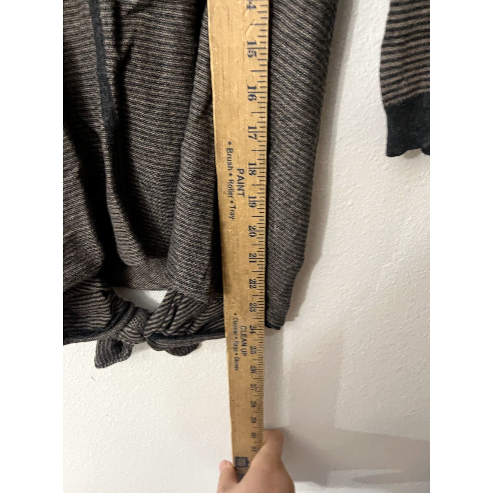 Vintage Max Studio Womens 3/4 Sleeve Sweater Tie Front Size S Brown Striped Size S / US 4 / IT 40 - 4 Thumbnail