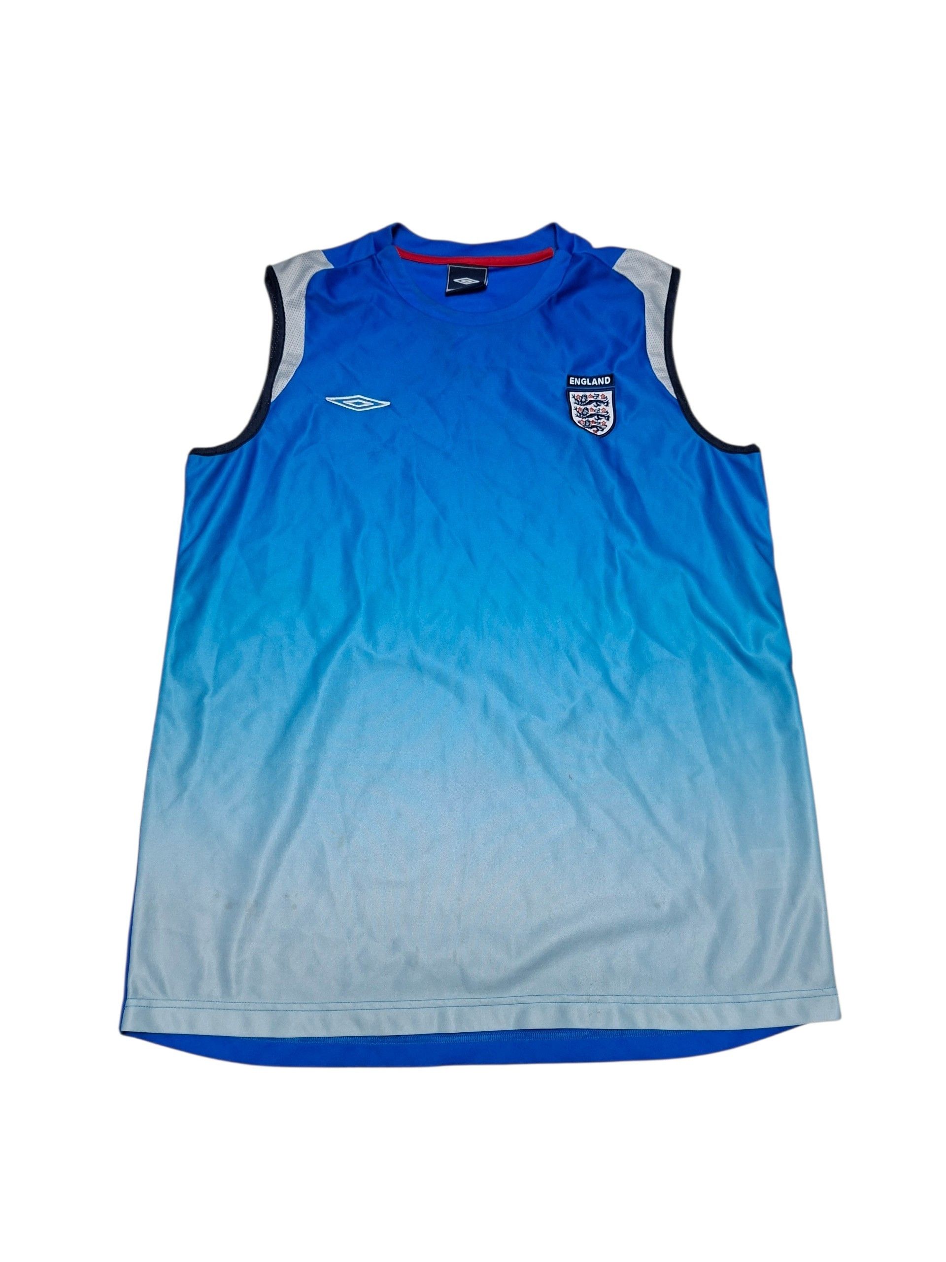 Umbro ENGLAND UMBRO VINTAGE 00S SLEVELESS JERSEY TEE Size US XL / EU 56 / 4 - 1 Thumbnail