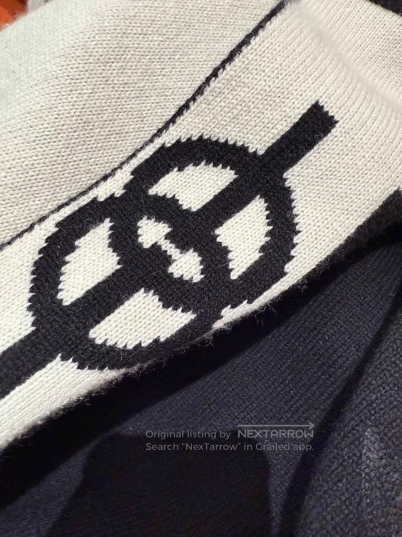 Hermes Hermes Black and White Cashmere Knit Open Cardigan Jacket Size XS / US 0-2 / IT 36-38 - 4 Thumbnail