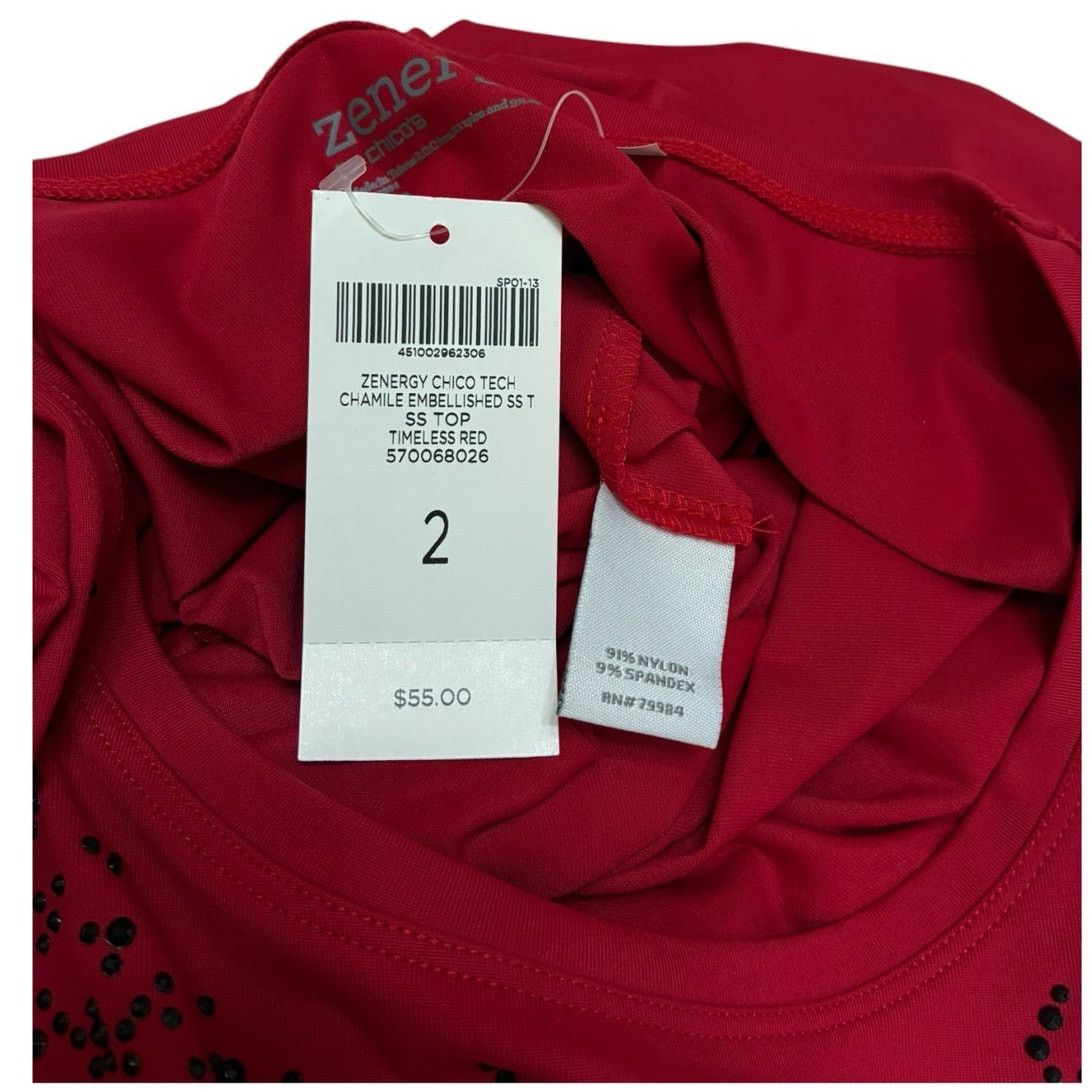 Chicos Zenergy Chico’s Tech Chamile embellished top NWT Size M / US 6-8 / IT 42-44 - 6 Thumbnail