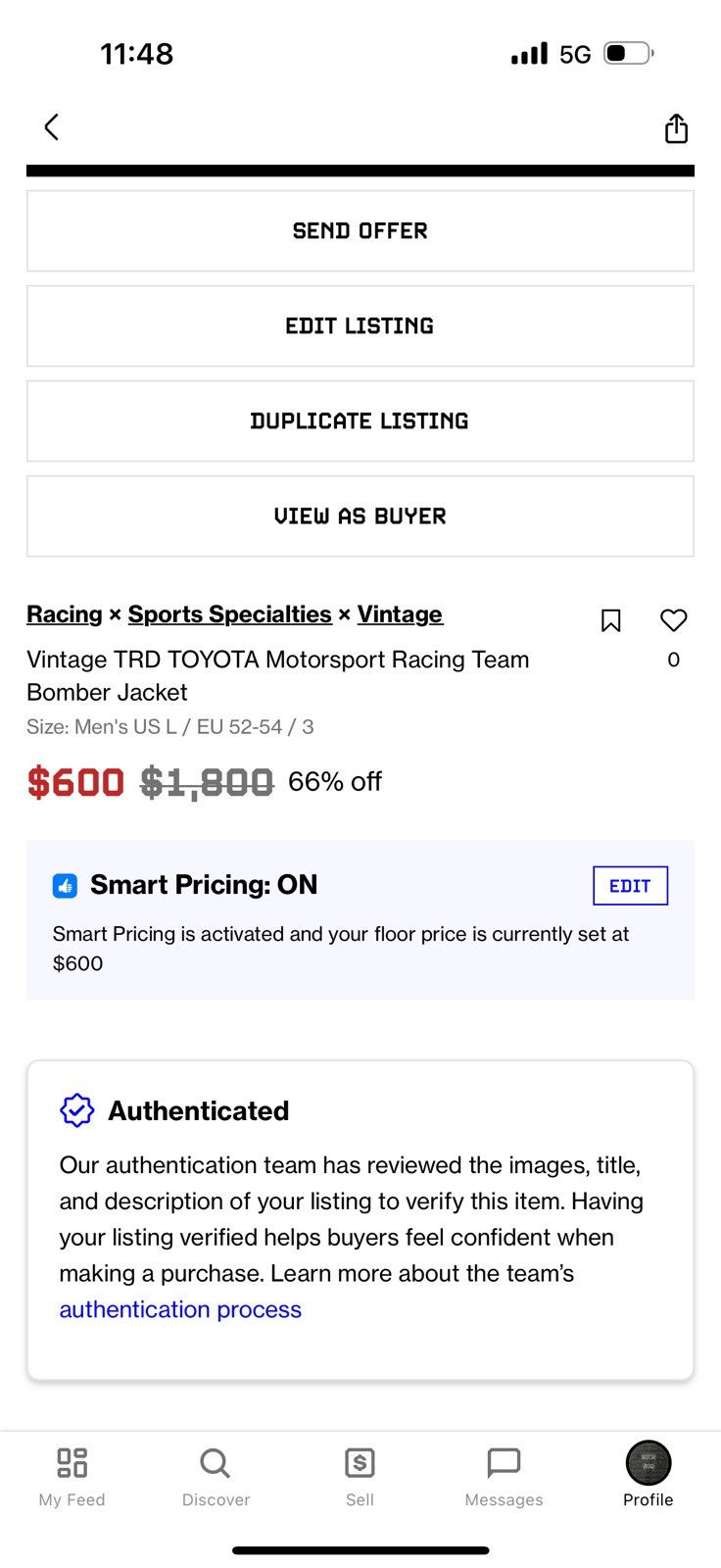 Sports Specialties × Vintage Vintage TRD TOYOTA Motorsport Racing Team Bomber Jacket Size US L / EU 52-54 / 3 - 21 Thumbnail