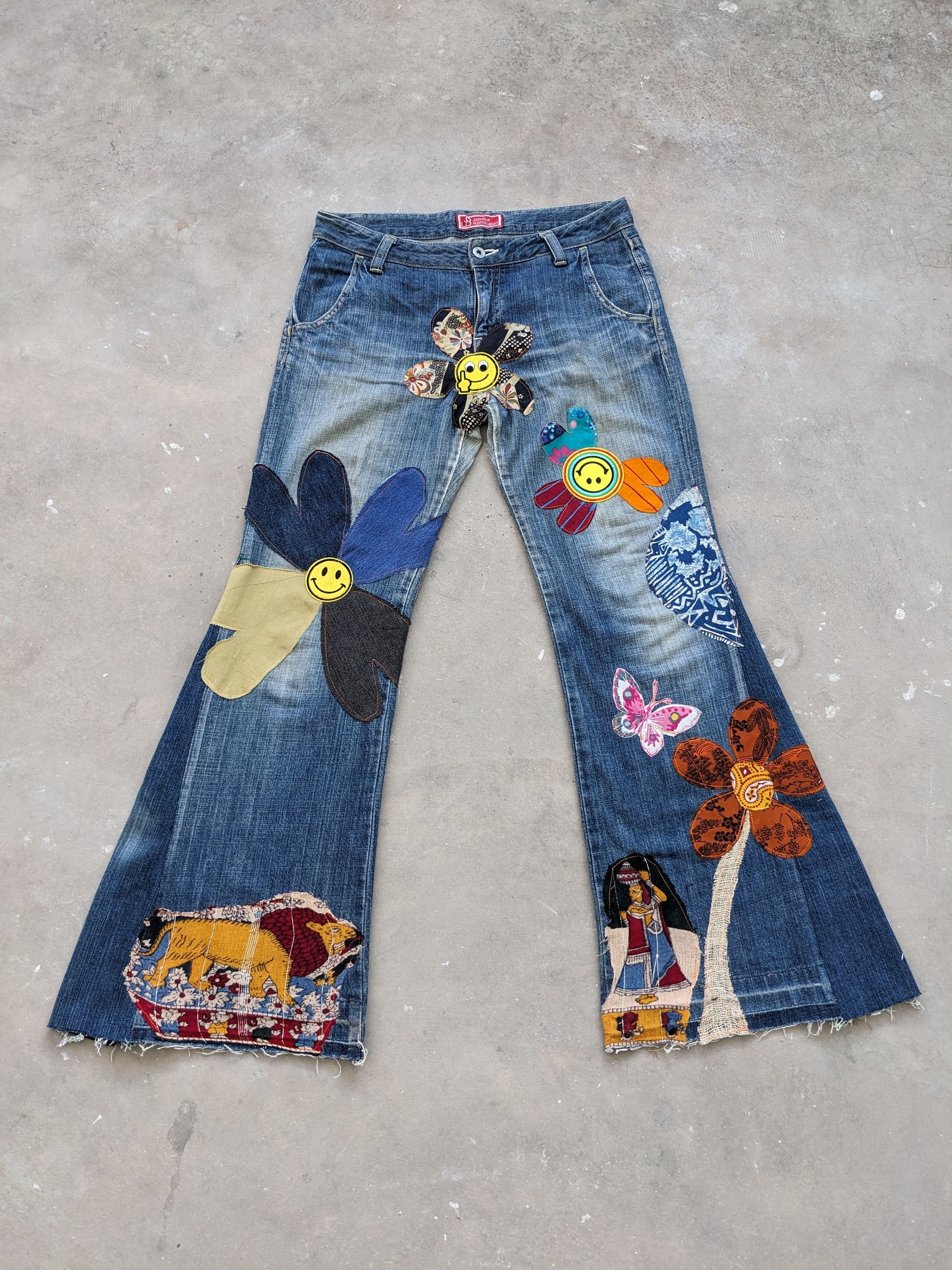 Johnbull Inspired Kapital Flare Hippie Denim Bootcut Size 30" / US 8 / IT 44 - 1 Thumbnail