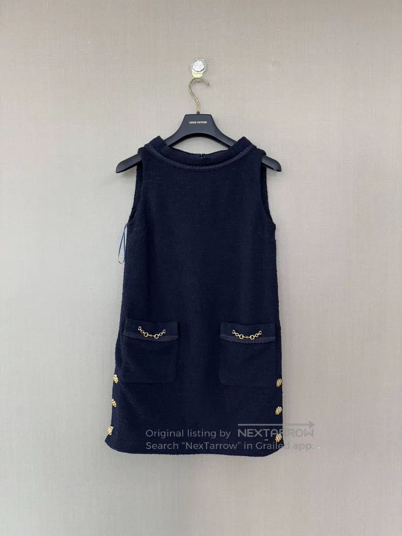 Gucci Gucci Dark blue pocket metal chain dress Size XS / US 0-2 / IT 36-38 - 1 Thumbnail