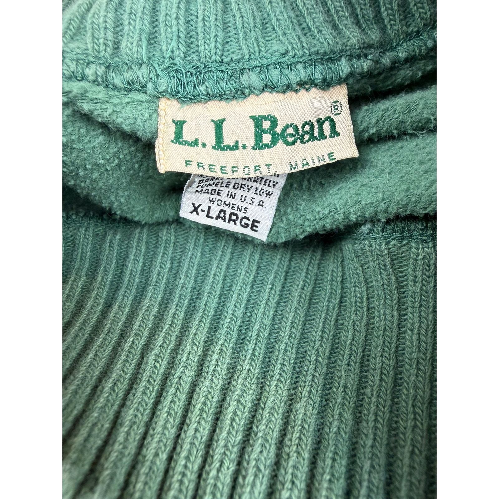 L.L. Bean L.L. Bean Mock Neck Sweatshirt Womens XL Sage Green Size XL / US 12-14 / IT 48-50 - 4 Thumbnail