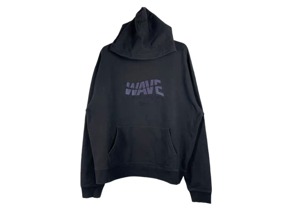 FAR FROM WHAT Far Archive WAVE Slogan Embroidered Hoodie J31 Size US S / EU 44-46 / 1 - 1 Thumbnail