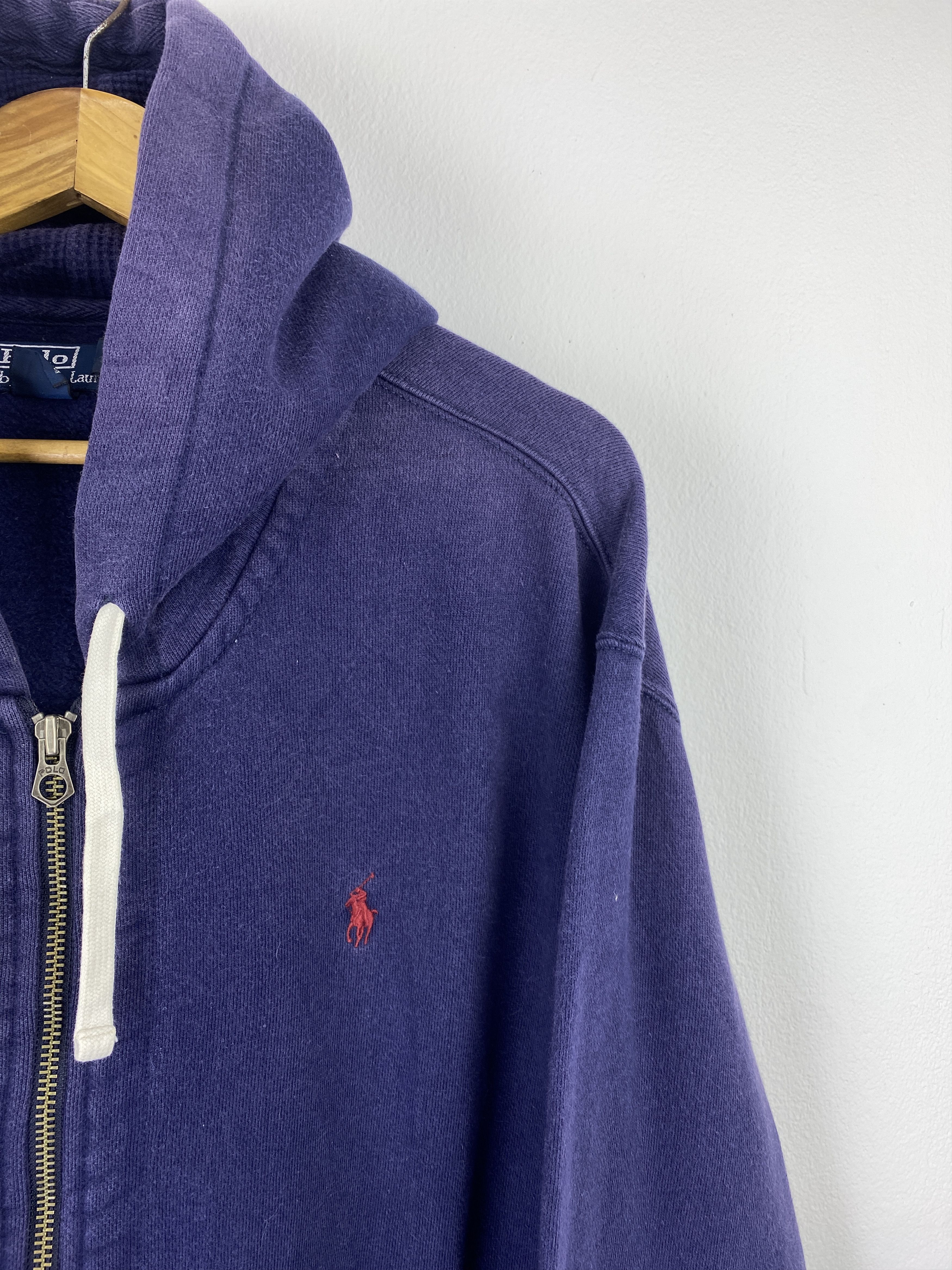 Polo Ralph Lauren Vintage Polo Ralph Lauren Zipper Up Faded Hoodie SH0451 Size US XXL / EU 58 / 5 - 7 Thumbnail