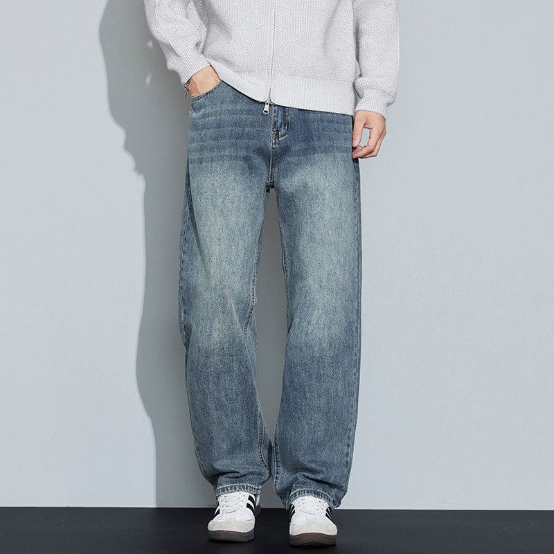 Japanese Brand American retro washed street style men's whiskered jeans Size US 32 / EU 48 - 3 Thumbnail