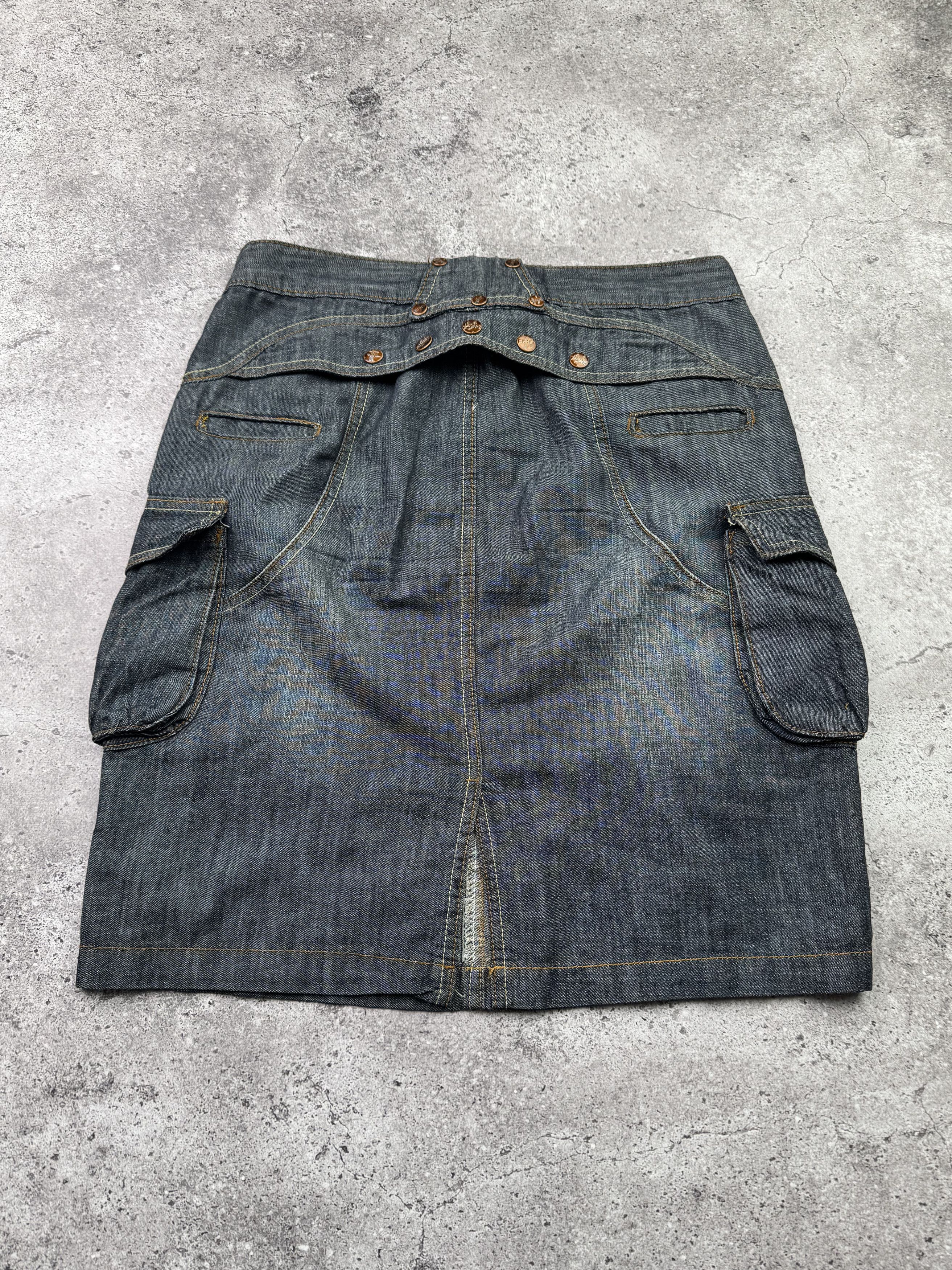 Vintage Vintage Cargo Skirt C390(V633) Size 30" / US 8 / IT 44 - 5 Thumbnail