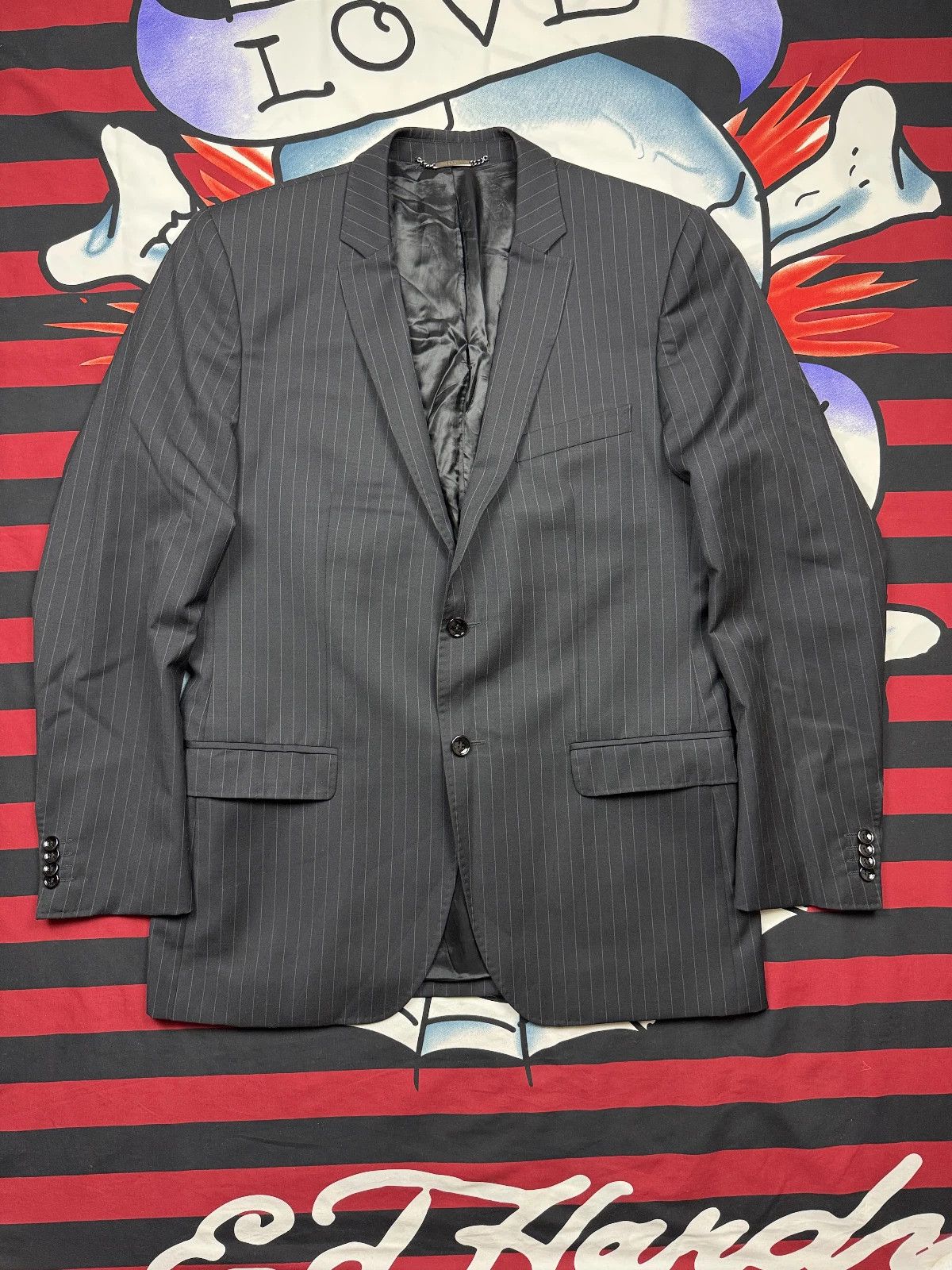 Dolce & Gabbana Dolce&Gabanna Luxury Classic wool striped blazer Hand seam Size US L / EU 52-54 / 3 - 1 Thumbnail