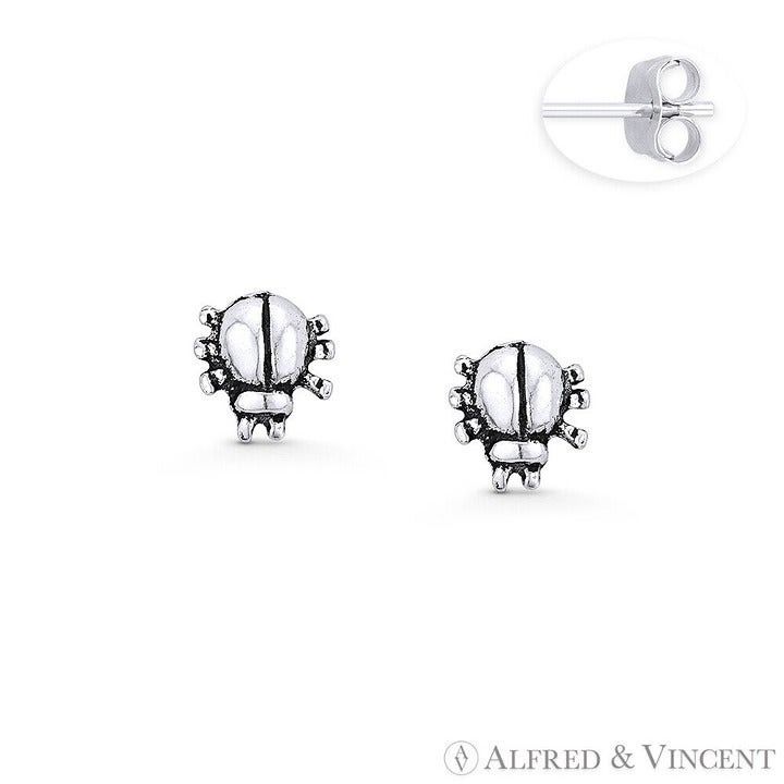 Other Bug / Tick Insect Stud Earrings in .925 Sterling Silver Size ONE SIZE - 1 Preview
