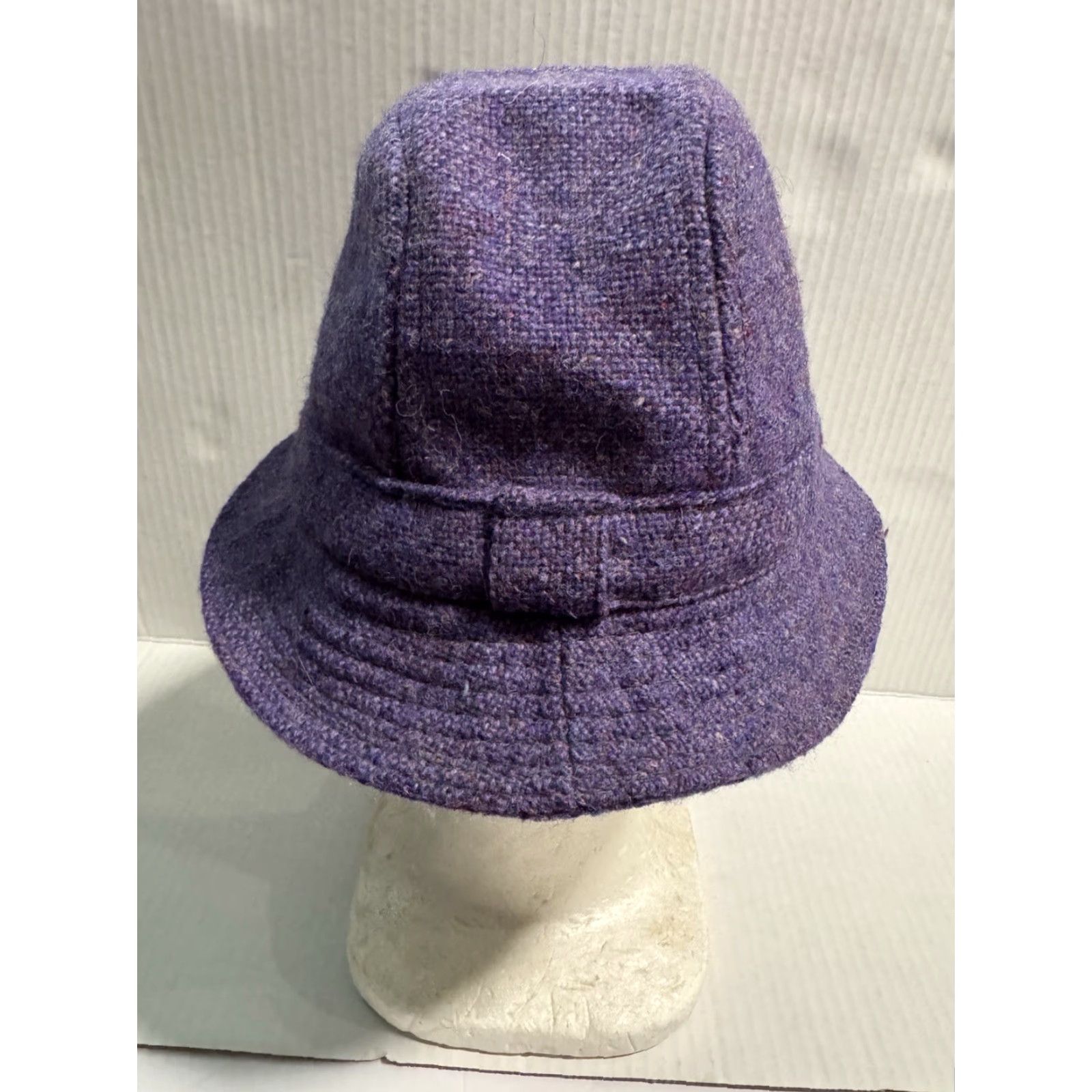 Vintage VINTAGE Bunratty Irish Tweed Walking Hat S Purple Wool Bucket Hat Men - 100% Wool, Tweed, Lined, Made Ireland, Classic, Fall Winter Spring, Casual Size ONE SIZE - 4 Thumbnail