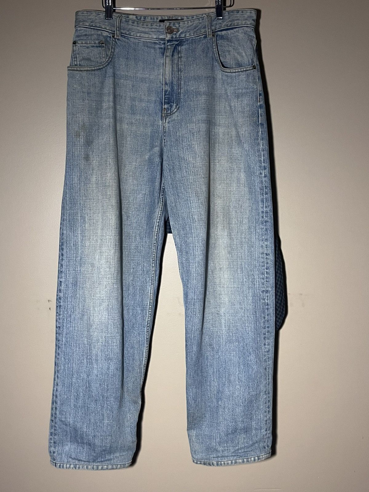 Balenciaga Balenciaga flannel hybrid jeans Size US 34 / EU 50 - 1 Thumbnail
