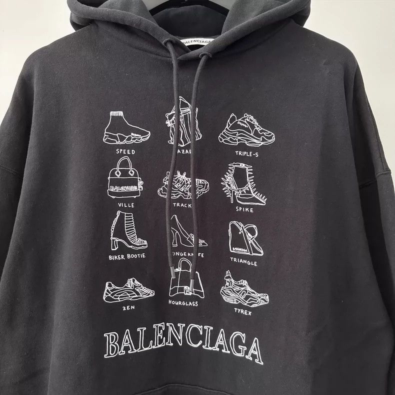 Balenciaga Balenciaga FW20 Comic Merchandise logo printed hooded sweat Size US S / EU 44-46 / 1 - 3 Thumbnail