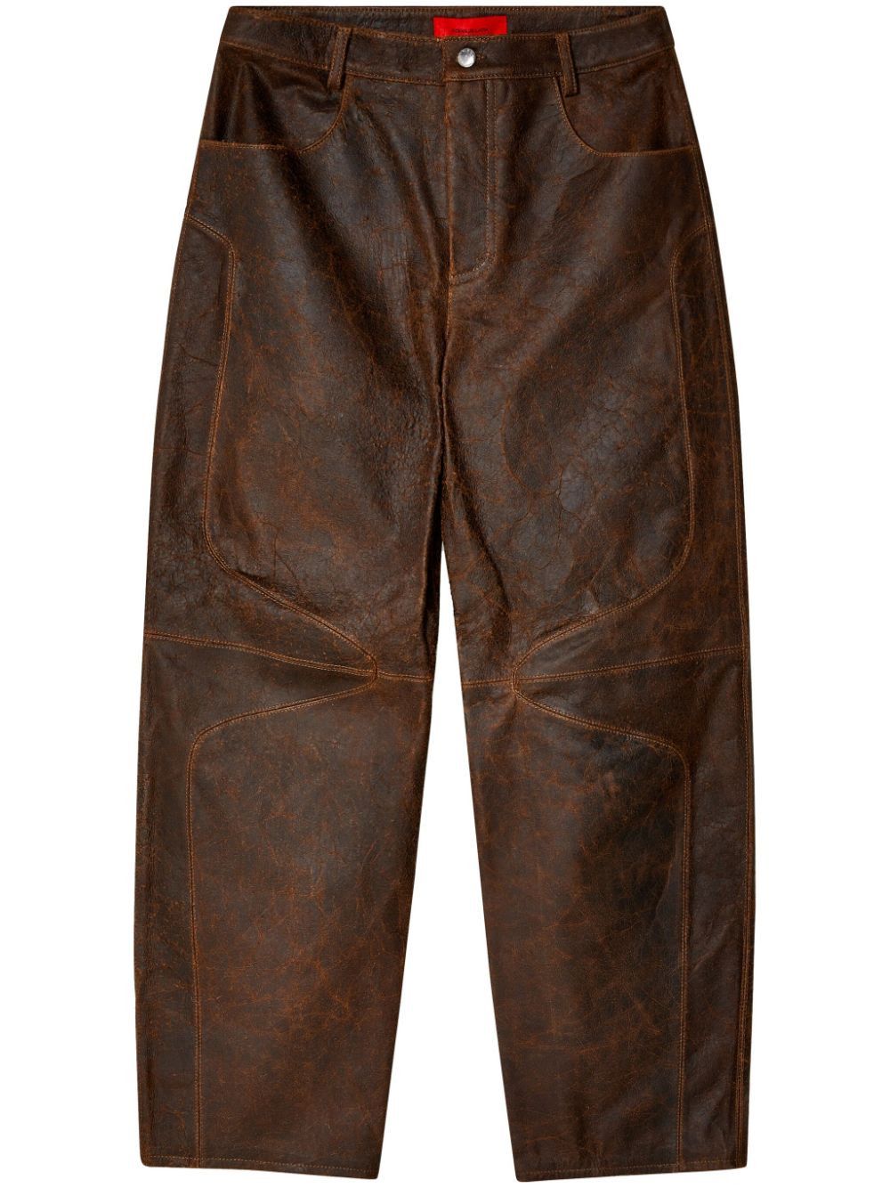 Eckhaus Latta $1600 Eckhaus Latta Hide Pants Size US 27 - 1 Thumbnail