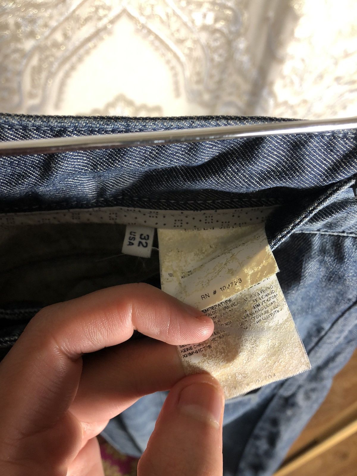 Armani VINTAGE ARMANI JEANS DENIM JEANS ITALIAN DESIGNER CASUAL 90s Size US 32 / EU 48 - 6 Thumbnail