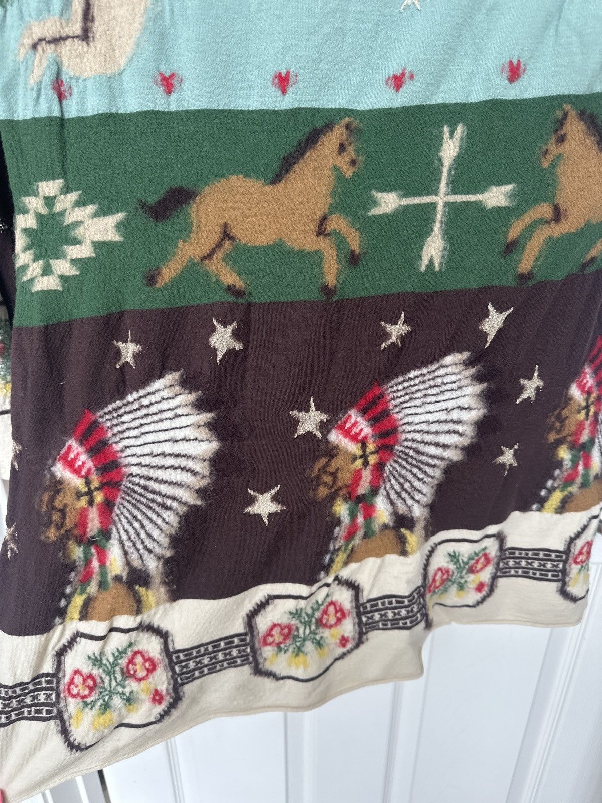 Kapital Kapital indian angel horse shawl scarf Size ONE SIZE - 7 Thumbnail