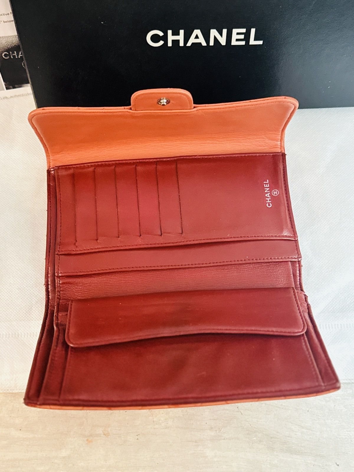 Chanel AUTHENTIC Chanel Timeless/classique Long Flap Quilted Wallet Size ONE SIZE - 9 Thumbnail