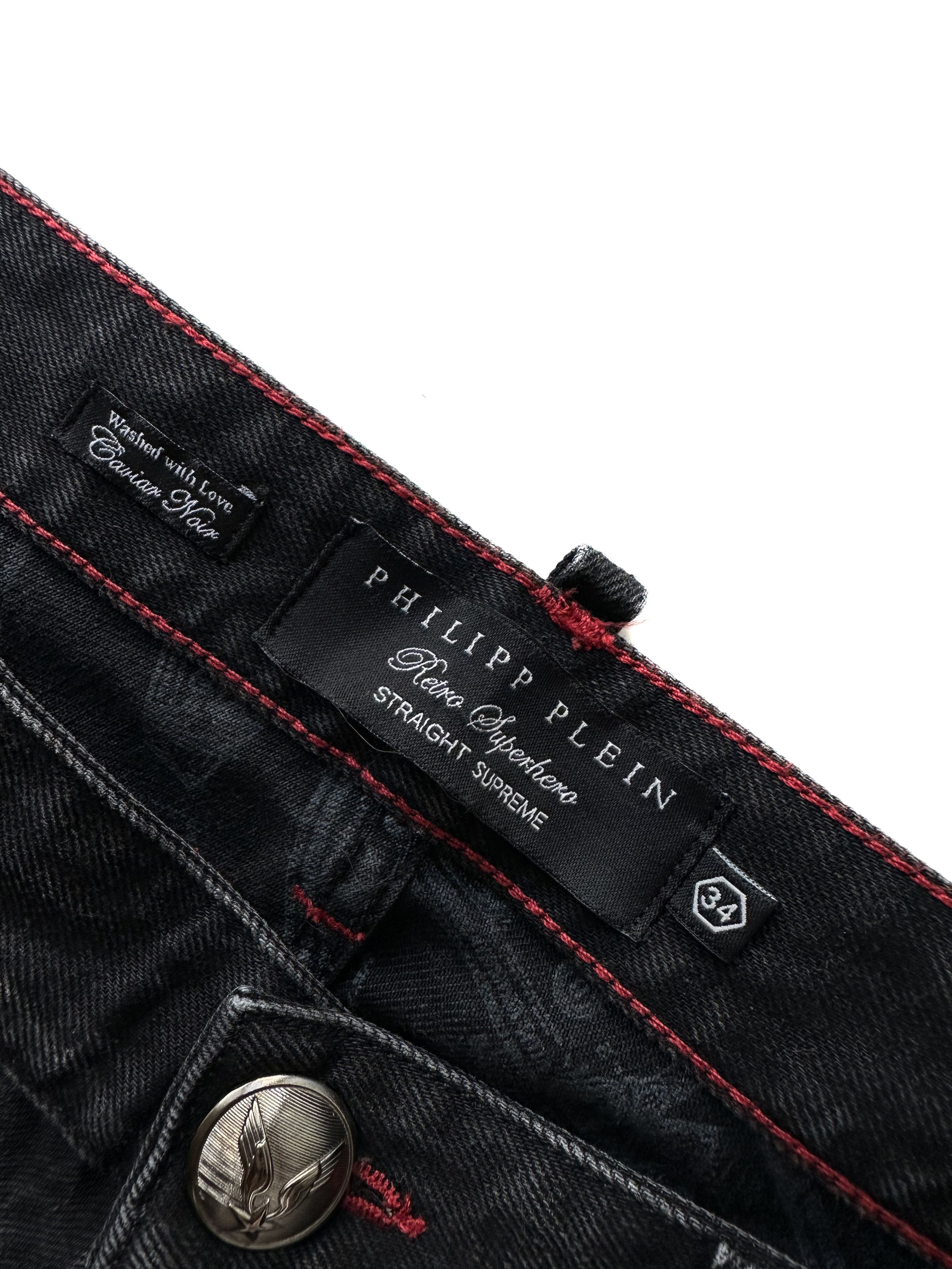 Philipp Plein Philipp Plein Retro Superhero grey denim jeans Size US 34 / EU 50 - 5 Thumbnail