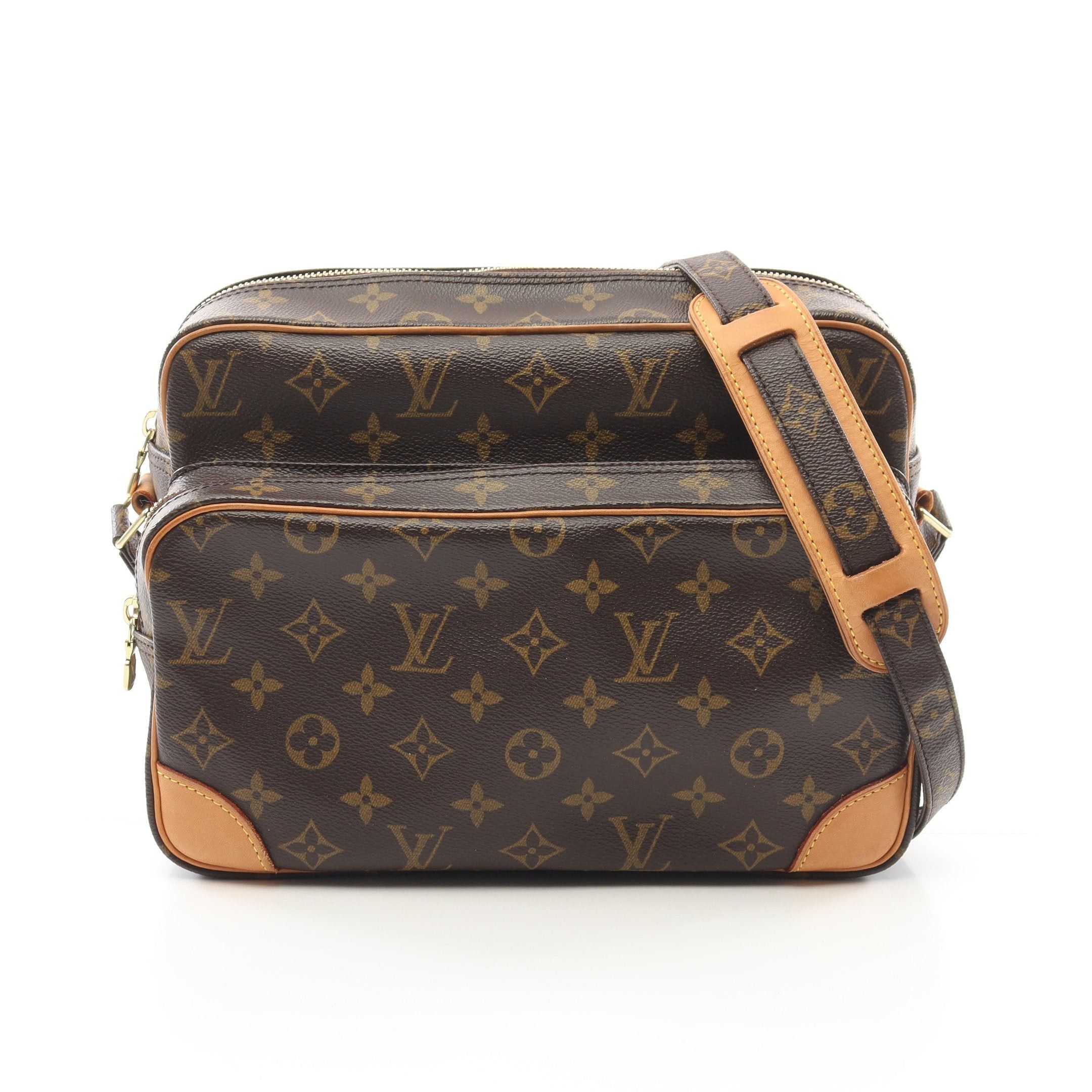 Louis Vuitton Louis Vuitton Nil Monogram Shoulder Bag Leather Brown Size ONE SIZE - 1 Thumbnail