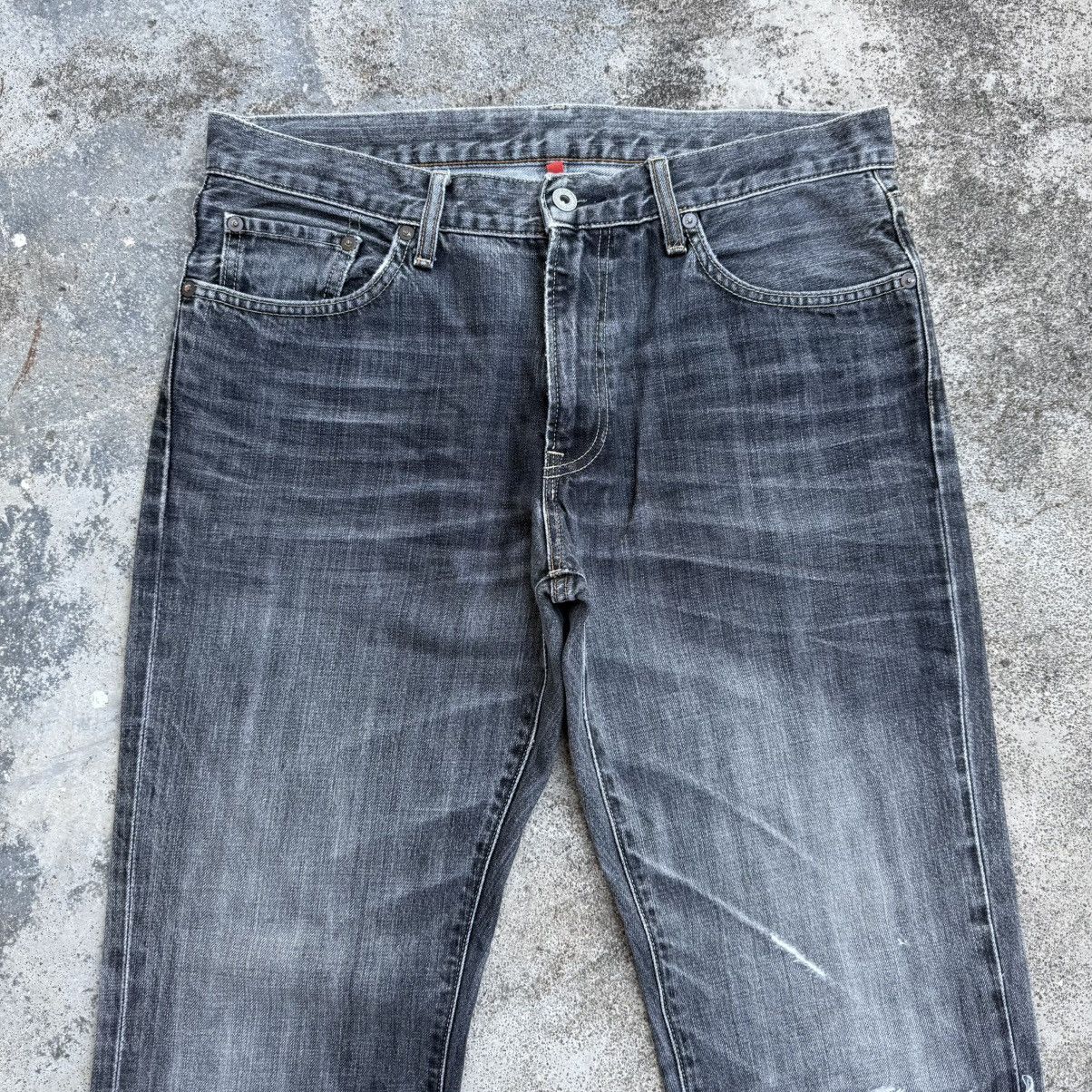 Japanese Brand VINTAGE JAPANESE FADED BLACK JEAN DENIM PANTS Size US 34 / EU 50 - 3 Thumbnail