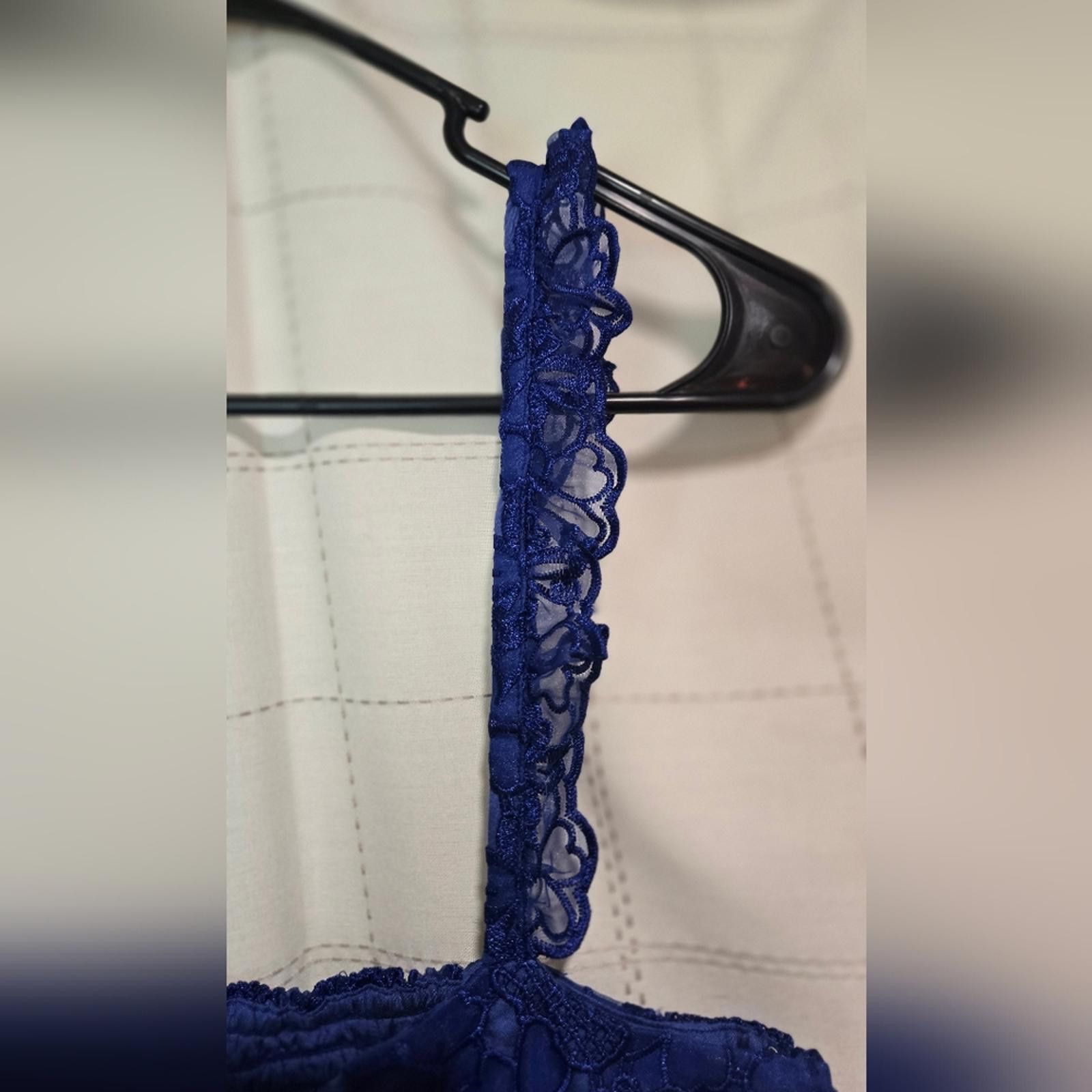 Other By Anthropologie Ruffle-Strap Corset Lace Mini Dress Size L / US 10 / IT 46 - 6 Thumbnail