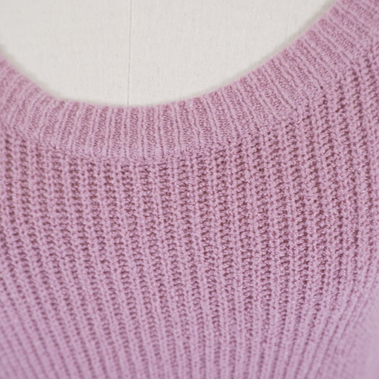 Express Express Purple Knit Small Scoop Neck Back Cut Out Sweater Vi Size S / US 4 / IT 40 - 2 Thumbnail