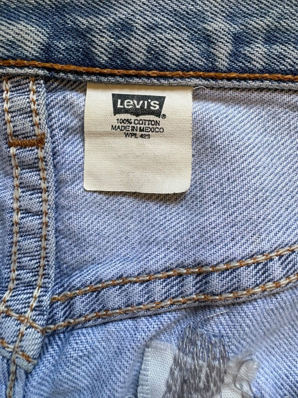 Levi's × Levi's Vintage Clothing Vintage 90s Levis 501xx Blue Mud Wash Distressed Loose Jeans Size US 33 - 9 Thumbnail