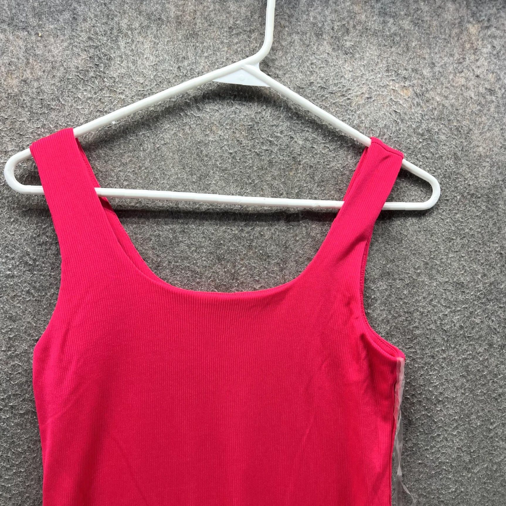 Vintage A New Day Dress Womens XS Pink Ribbed Knit Scoop Neck Tank Mini Bodycon Casual Womens XS Pink Knit Tank Dress Size XS / US 0-2 / IT 36-38 - 6 Thumbnail