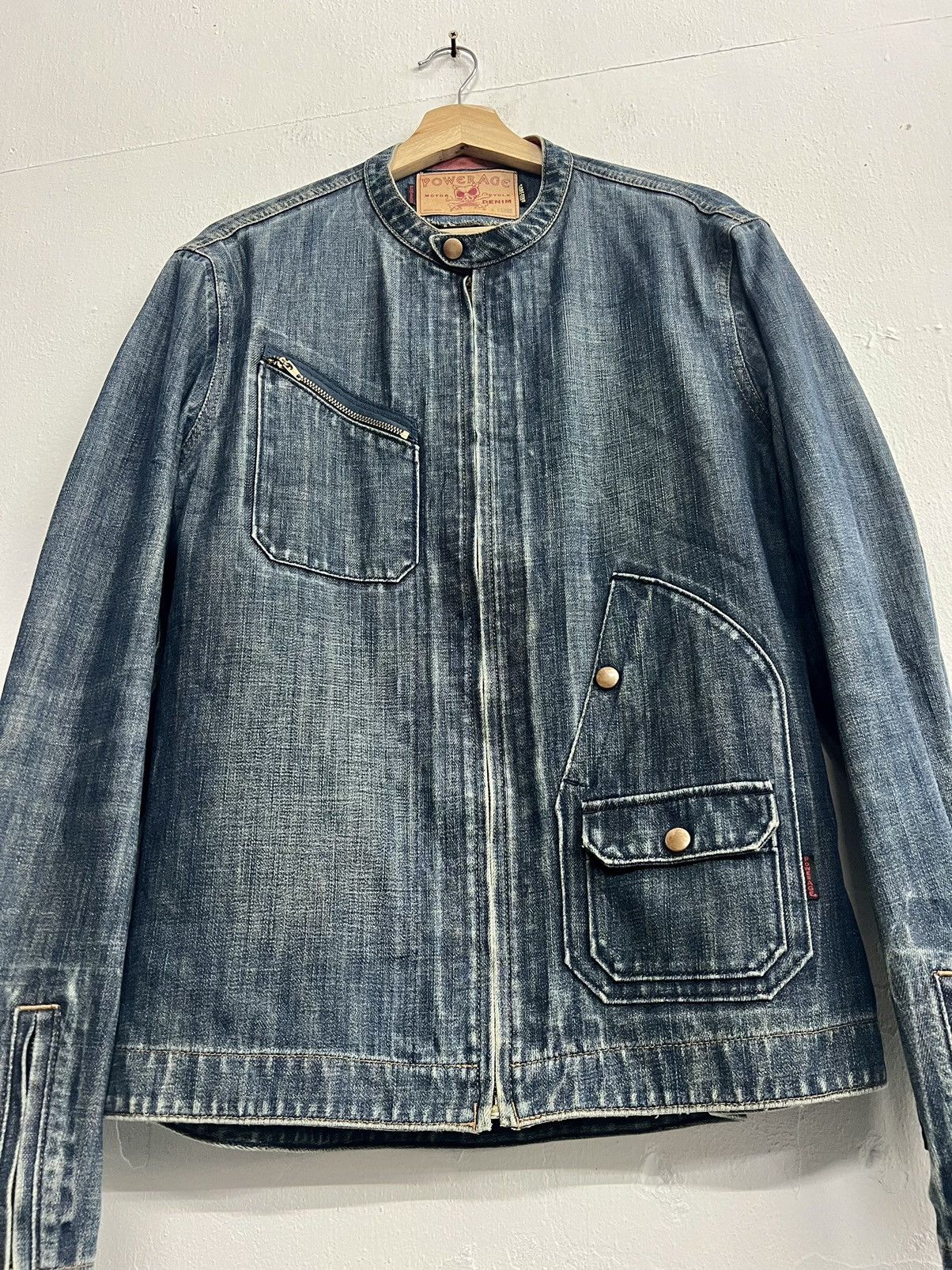 Goretex × Japanese Brand POWERAGE x GORETEX BIKER WATERPROOF JACKET DENIM Size US XL / EU 56 / 4 - 2 Thumbnail