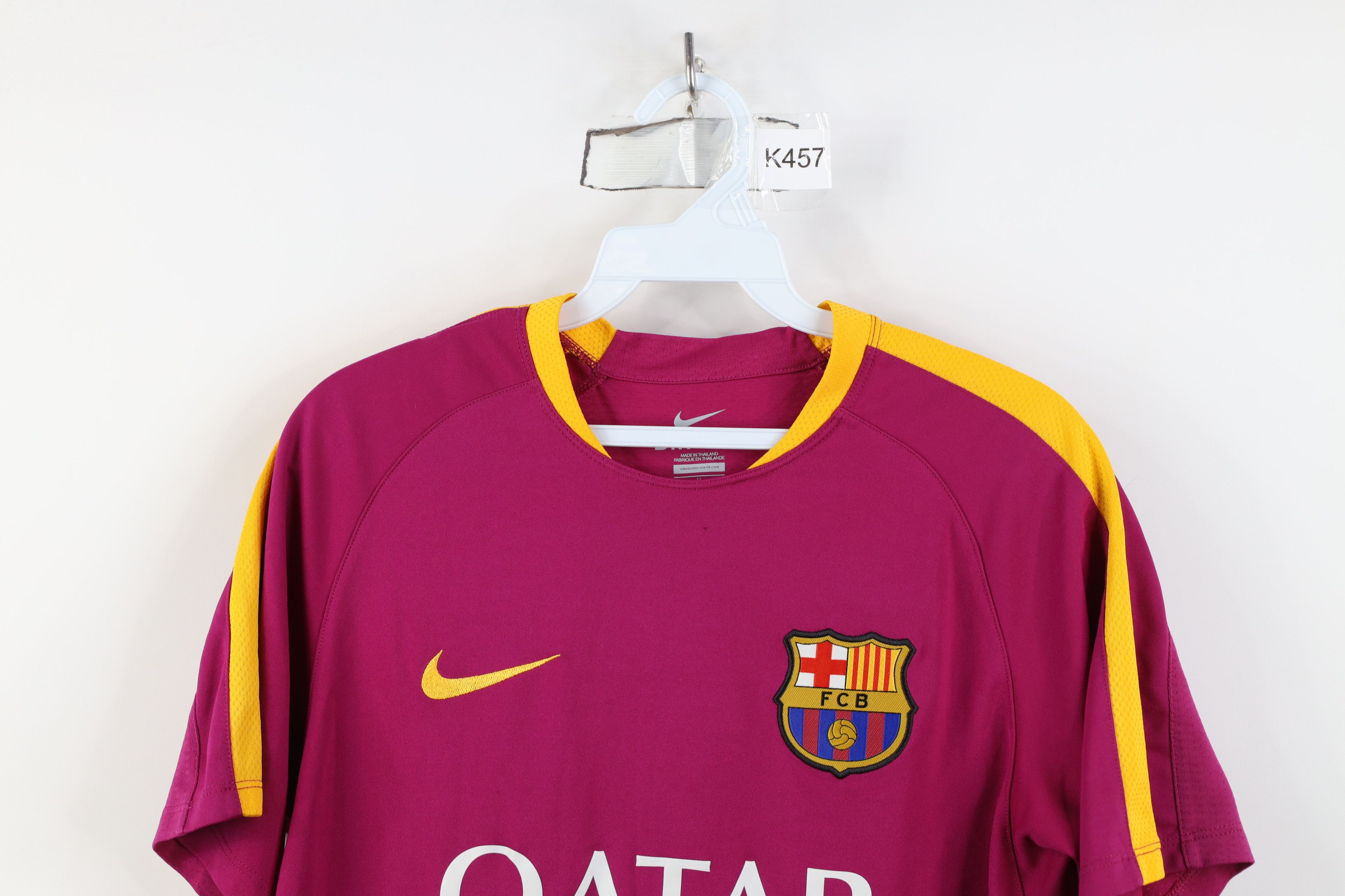 Nike Nike FC Barcelona Soccer Jersey Shirt Training Purple Size US M / EU 48-50 / 2 - 2 Thumbnail