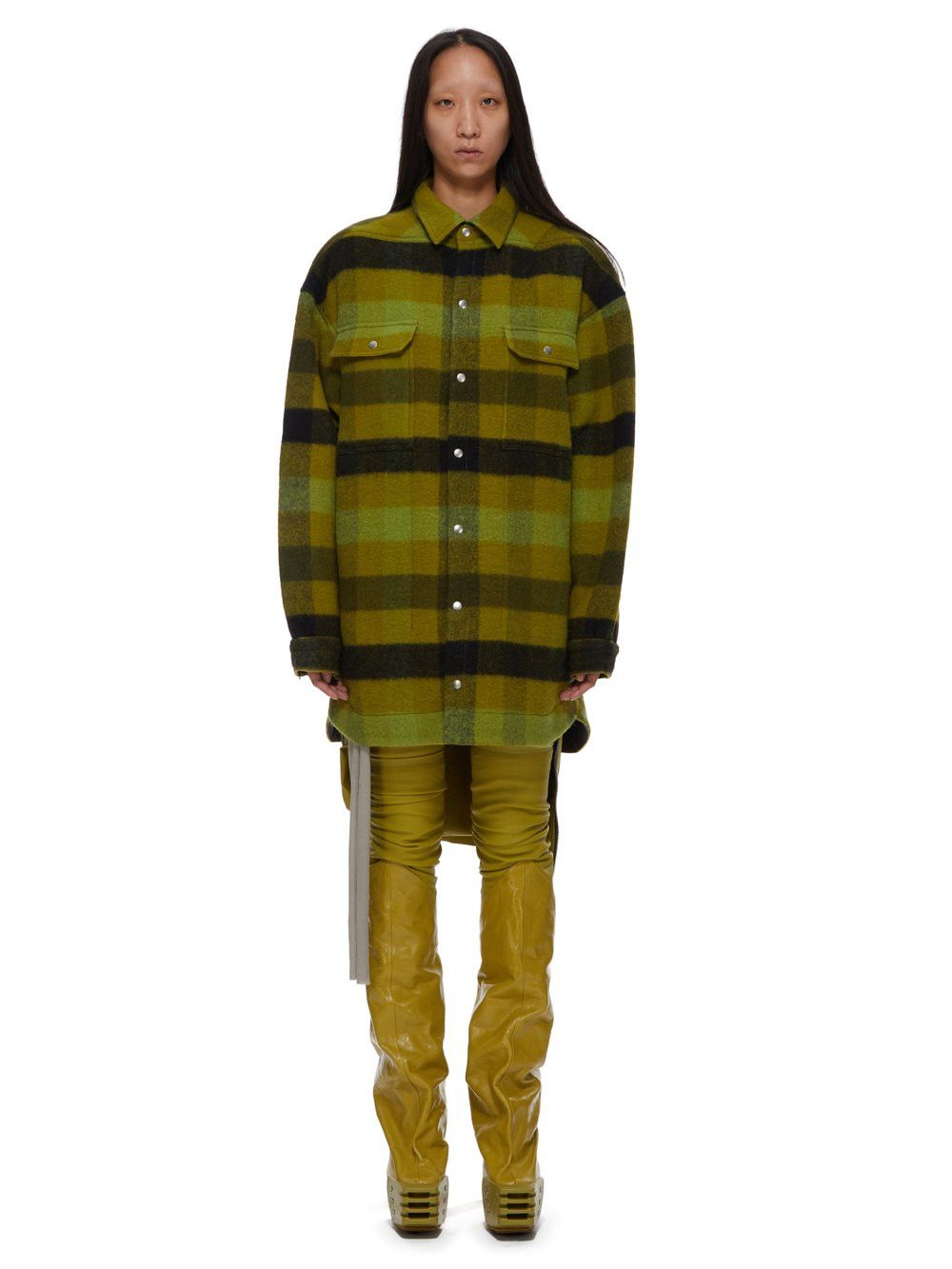 Rick Owens AW23 RICK OWENS "LUXOR" OVERSIZED OUTERSHIRT 40 Size US M / EU 48-50 / 2 - 17 Thumbnail